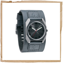 Nixon Scout Leather Dark Grey