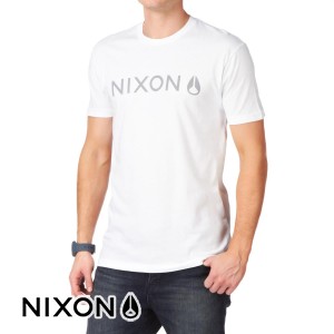 Nixon T-Shirts - Nixon Basis T-Shirt - White/Grey