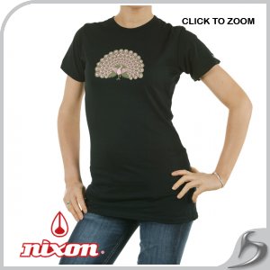 Nixon T-Shirts - Nixon India Blue T-Shirt - Black