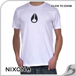 T-Shirts - Nixon Snakeskin T-Shirt - White