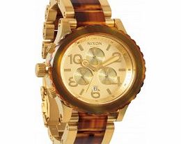 Nixon The 42-20 Chrono Gold and Molasses Watch