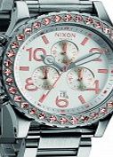 Nixon The 42-20 Chrono Silver Champagne Crystal