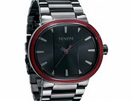 Nixon The Capital Gunmetal Red Watch