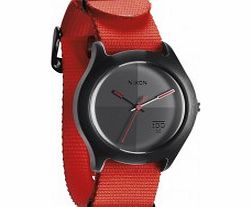 Nixon The Quad Neon Orange Watch