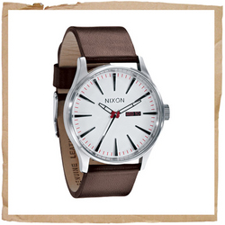 Nixon The Sentry Leather White