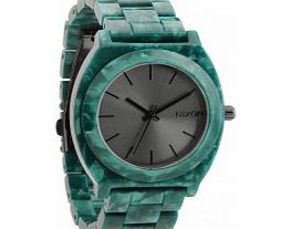 Nixon The Time Teller Acetate Emerald Watch