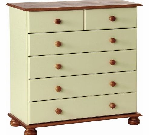 NJA Furniture Designer 2 Plus 4-Drawer Chest, 90 x 83 x 39 cm, Cream/ Pine