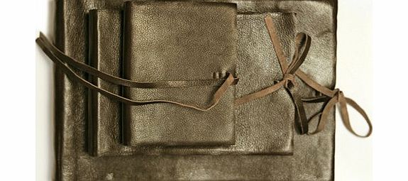 Large (34.5 x 25cm) Nkuku Fair Trade Eco Friendly Handmade Gift / Product Kubu Leather Traditional Photo Album (Gift Boxed)