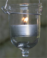 Tear Drop Tea Light Lantern - delicate shining