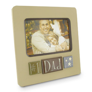 No 1 Dad Tile Photo Frame