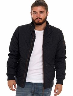 No Excess Quilted Bomber Jacket