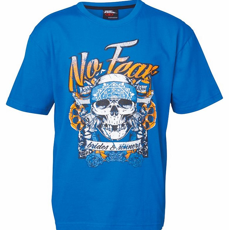 No Fear Junior T-Shirt Royal Blue