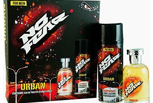 No Fear Urban Eau de Toilette 100 ml/ Body Spray Gift Set for Him 200 ml