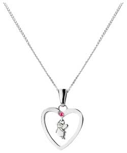 no Little Gems Sterling Silver Heart Charm and