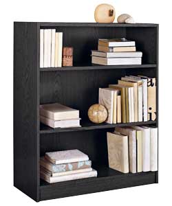 Maine Black Small Extra Deep Bookcase
