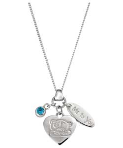 no Me to You Sterling Silver Charm Pendant