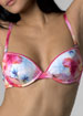 No Romeo Retro Flowers push up bra