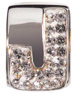 no Sterling Silver Charm - Letter J