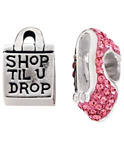 no Sterling Silver Childs Enamel Shop Till You Drop