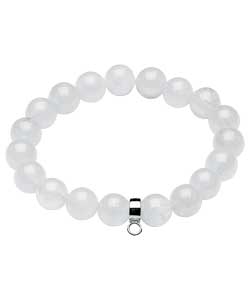 no Sterling Silver Rose Quartz Bead Charm Carrier