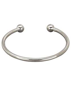 no Sterling Silver Torque Bangle