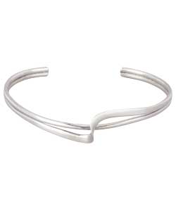 no Sterling Silver Twist Torque Bangle