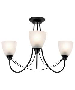 no Symphony Black 3 Light Ceiling Light