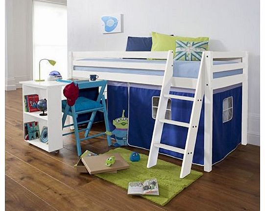 Noa and Nani Cabin Bed with Desk in BLUE 