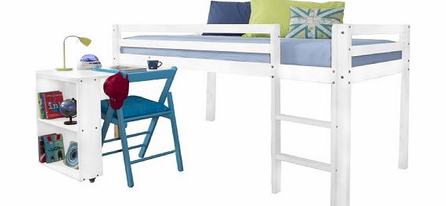 Noa and Nani Cabin Bed with Desk in WHITE DESK-NT -WHITE