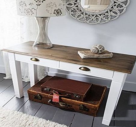 Noa and Nani Canterbury Console Table in Dark Pine and White Noa amp; Nani