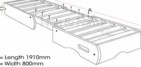 Noa and Nani Futon in Pink With Cushion