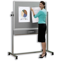 nobo Mobile Combination Whiteboard