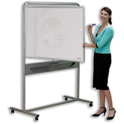 nobo Mobile Whiteboard Easel Magnetic Steel