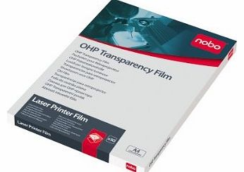 Nobo Overhead Projector Laser Printer Film A4 - Pack of 50