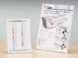 Nobo Sign Holder Counter-top Angled Acrylic A4