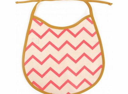 Nobodinoz Bib - zig zag Pink `One size