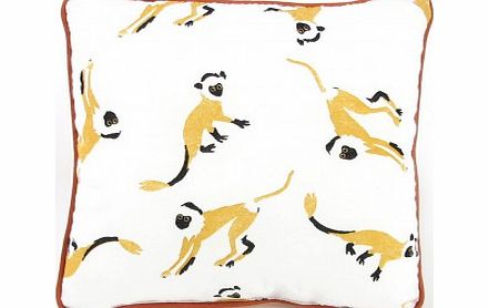 Nobodinoz Cushion - little monkeys Yellow `One size