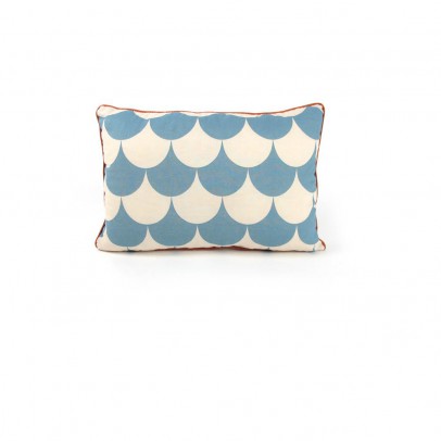 Nobodinoz Scales Cushion 23x34 cm Blue `One size