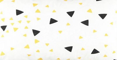 Nobodinoz Yellow and Black Triangle Cushion 23x34 cm `One