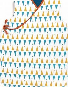 Nobodinoz Yellow and Blue Triangle Baby Sleeping Bag S