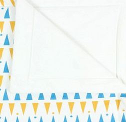 Nobodinoz Yellow and Blue Triangle Quilt 70x80,100x145