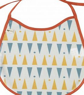 Nobodinoz Yellow and Blue Triangles Bib `One size