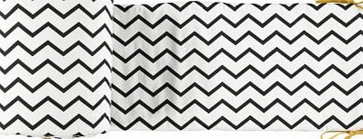 Nobodinoz Zig Zag Bed Bumper Noir `One size