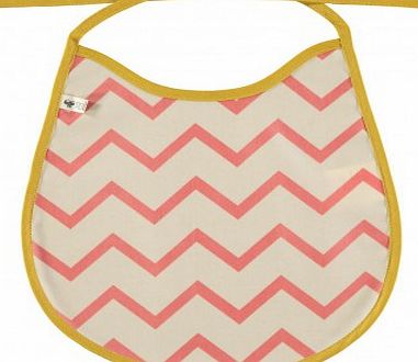 Nobodinoz Zig Zag Bib Pink `One size