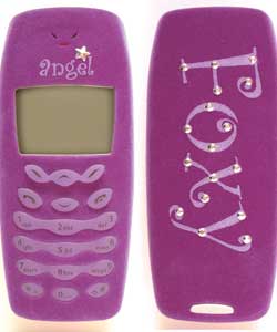 Nokia 3410/3310 Purple Real Velvet Fascia