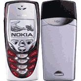 Nokia 8310 White Painted Phone Cover