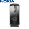 Nokia E66 Back Cover With Lazer Etched Design - Black