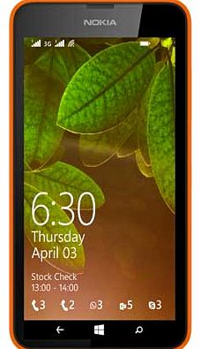 Nokia Sim Free Nokia Lumia 630 Mobile Phone - Orange