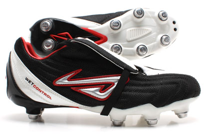 Nomis Black Pearl SG Football Boots Black / White / Red