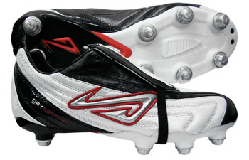 Nomis Football Boots  Nine Pincer SG Football Boots Black/White/Red